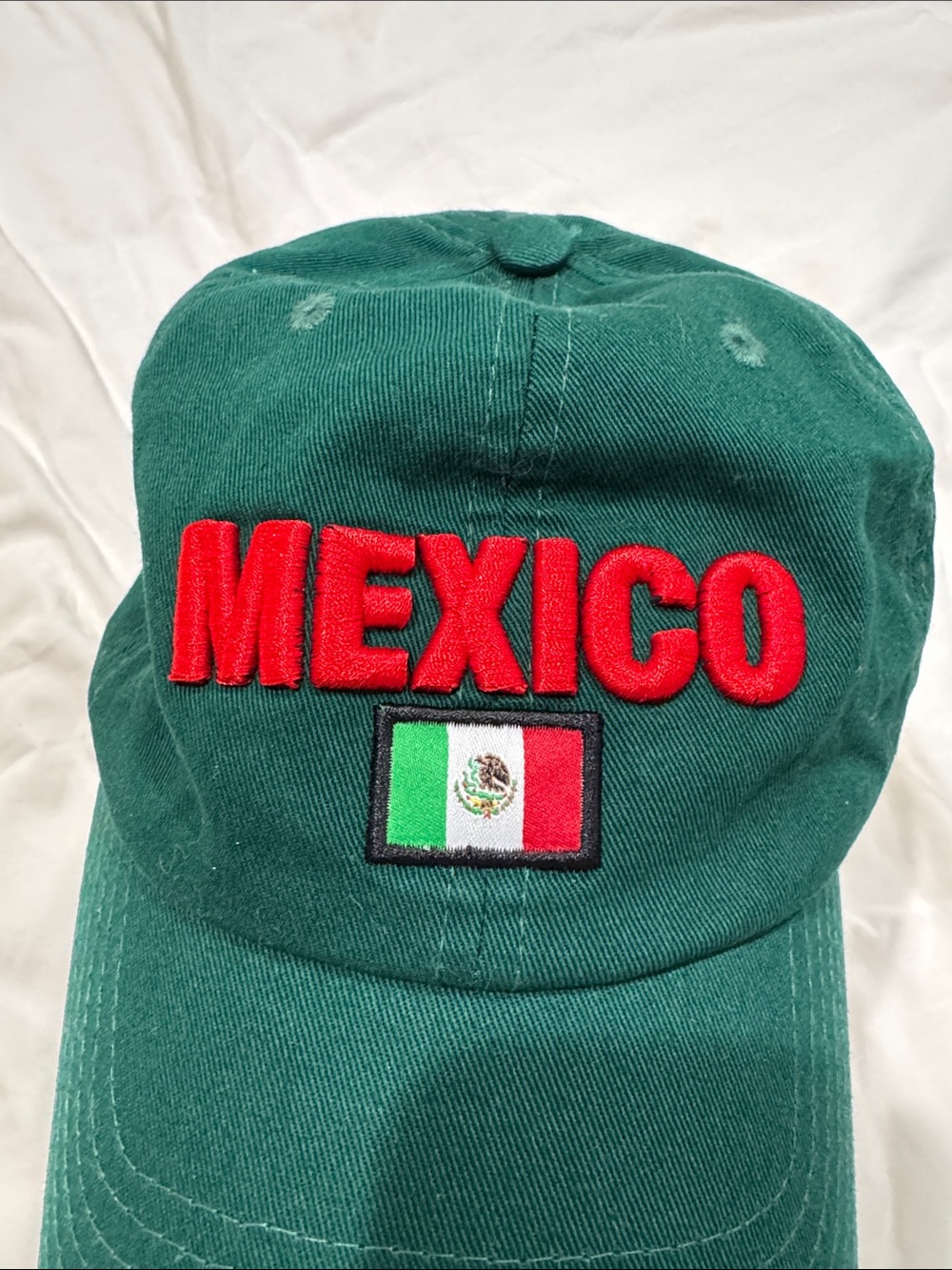 Mexico Embroidered Green Baseball Cap - Picture 2 of 7